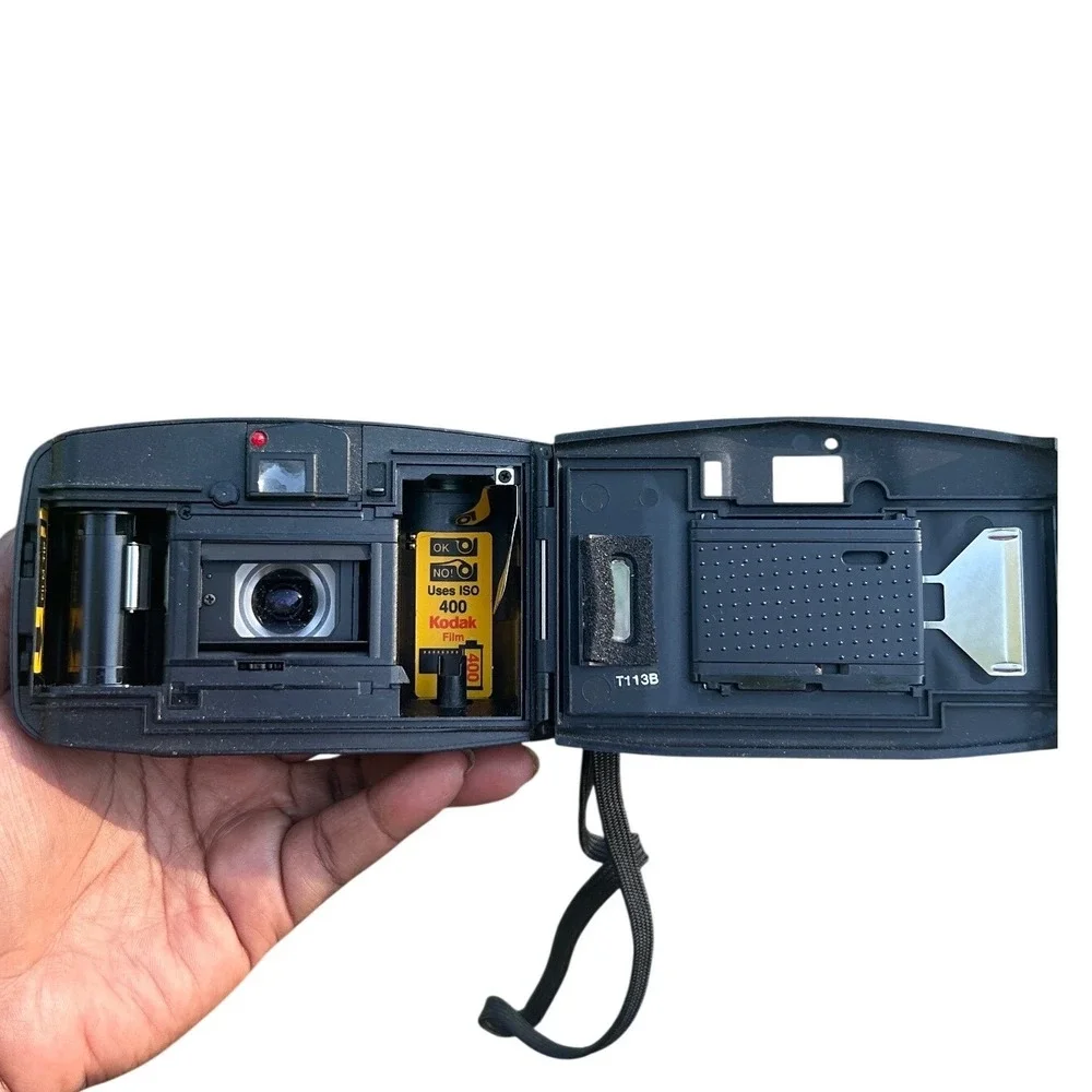 Kodak Cameo Zoom Plus vintage 90s‎ Camera 35mm Black Panoramic Flash tested